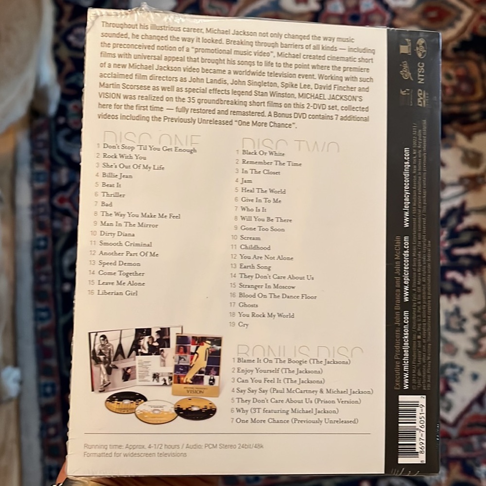 Michael Jackson’s Vision - The Definitive DVD Collection.  Wrapped never opened - Picture 2 of 5
